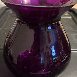 Elegant Purple Glass Vase